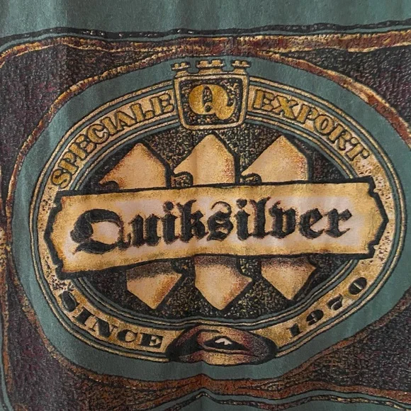 Quiksilver Vintage Green Graphic Tee - Picture 3 of 8